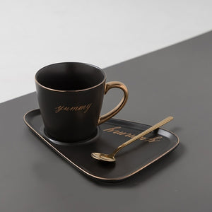 European Ceramic Coffee Cups and Saucer Sets Luxury Coffee Mug Travel Personalized  Coffee Mugs Creative Tazas Water Bottle Bb50