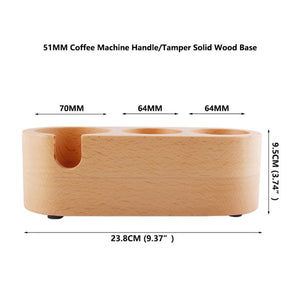 Manual  Wood  Coffee Tamper Holder Mat