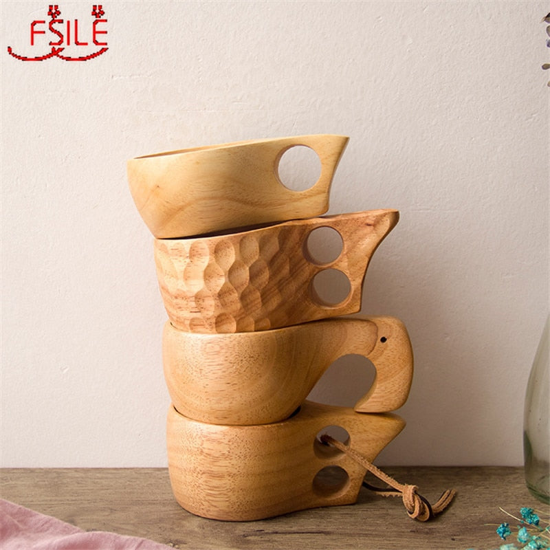 Wood Coffee Mug - Tea Milk Cups - Handmade