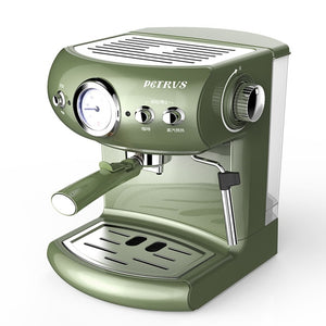 Fully Semi-automatic Coffee Machine Retro Style Espresso Pump Type- Household and Commercial  - Steam Milk Foam