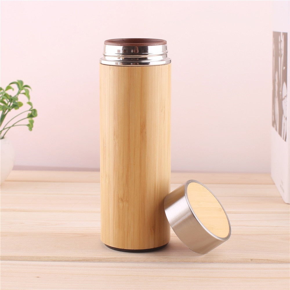 Beautiful Bamboo Thermos Flask